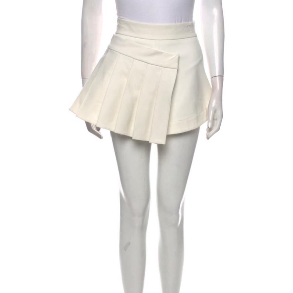 Shushu Tong Cream Pleated Mini Skort